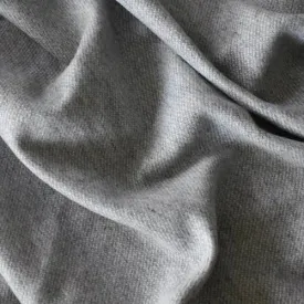 2 1/2 YD PC-Fog Gray/White Wool Blend Textured Twill Jacketing