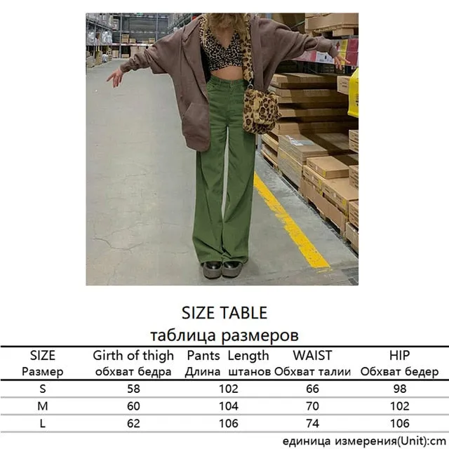 2021 New!!! Women's Corduroy Pants Harajuku Cargo Pants Sizes S - L