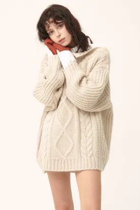 Avery Cable Sweater/Dress