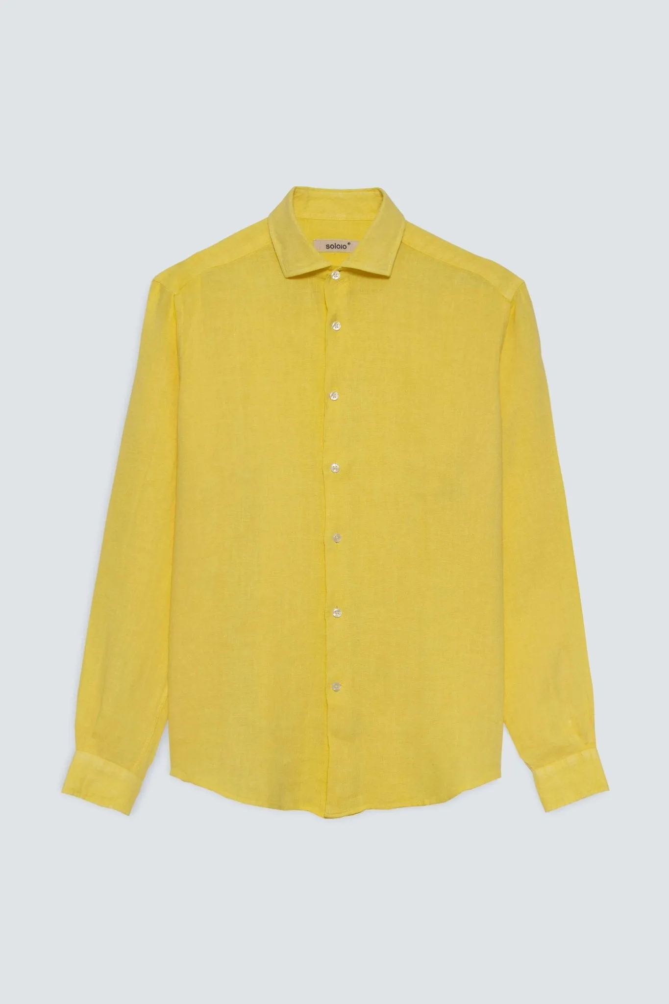 basic linen shirt light yellow