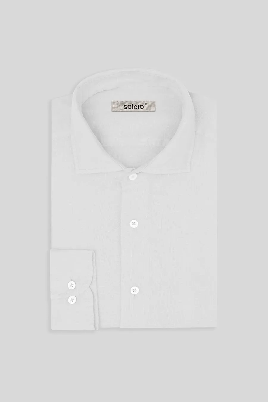 basic linen shirt white