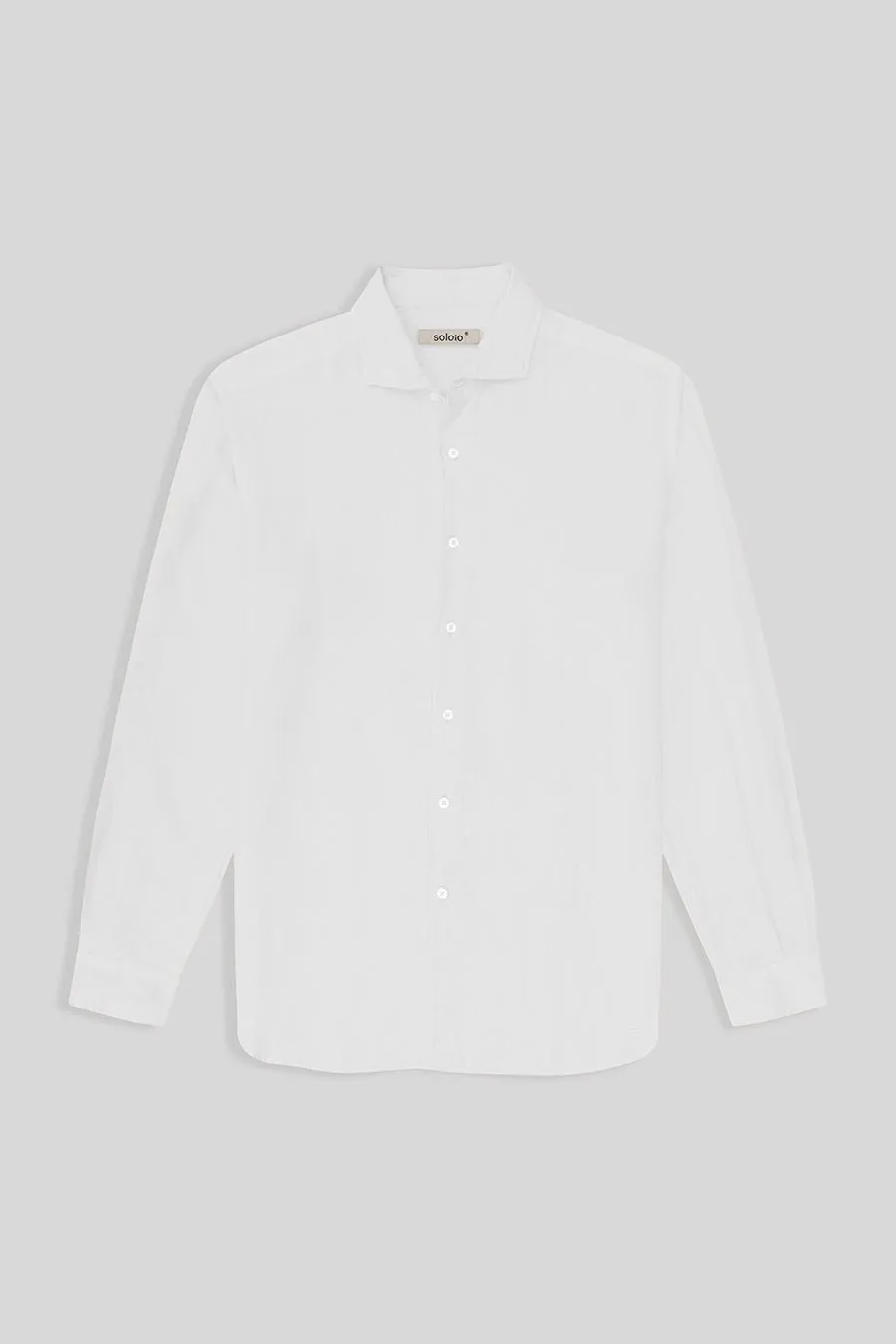 basic linen shirt white