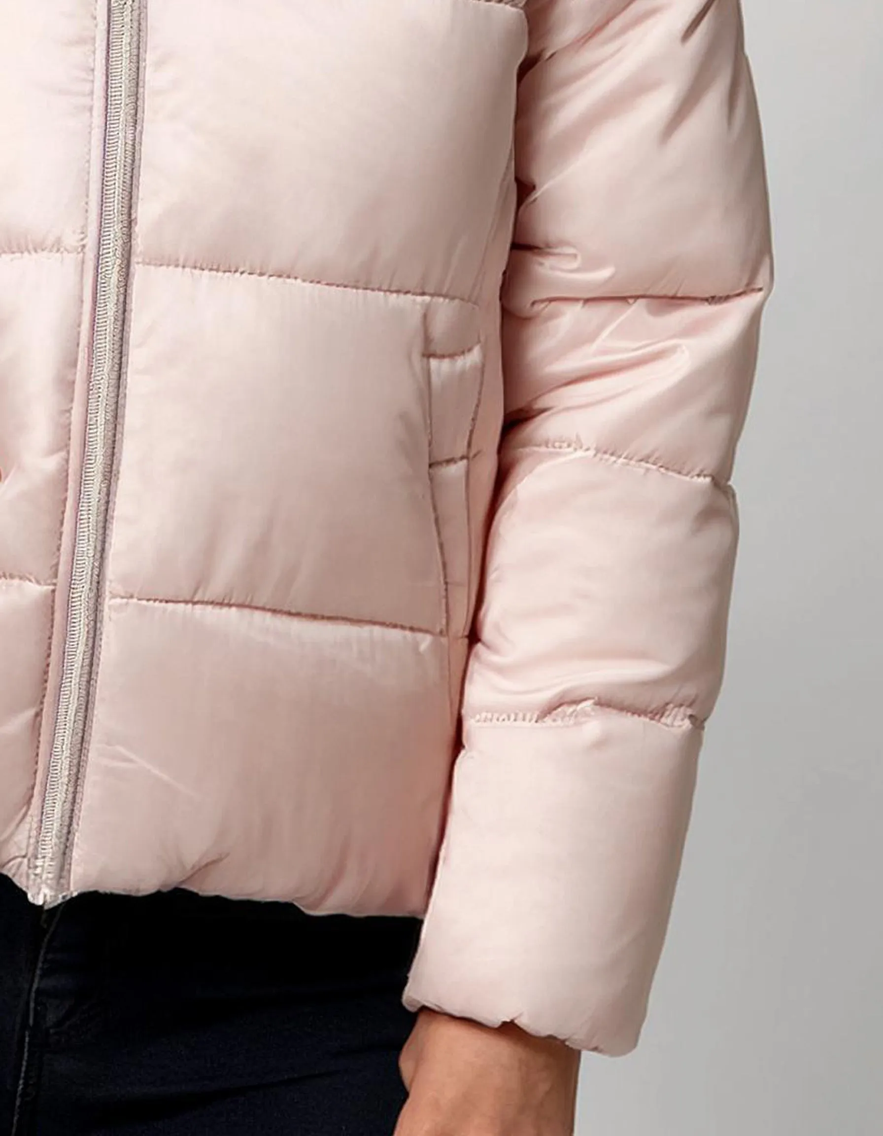 Blush Pink Short Puffer Jacket