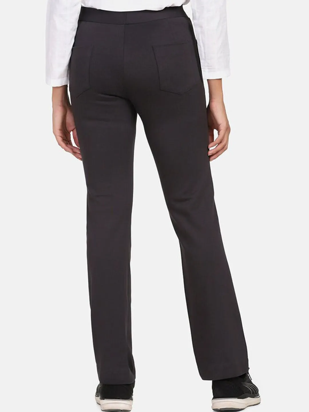 Boot Cut Mid Waist Stretch Pants