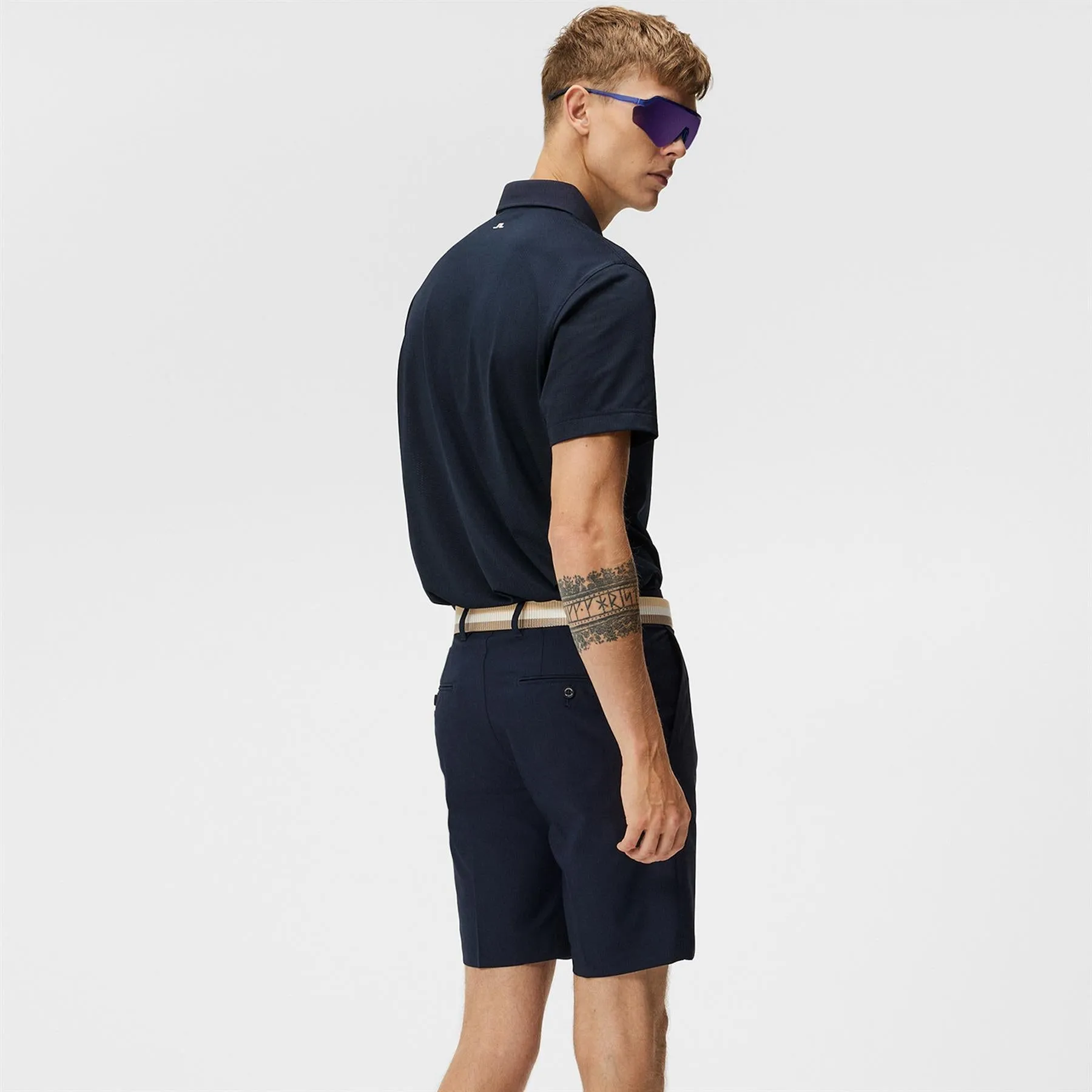 Bridge Regular Fit Tech Mesh Polo JL Navy - SS24