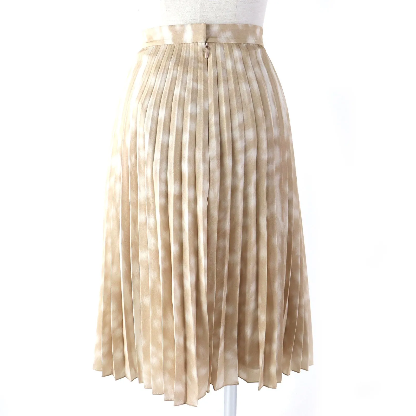 Burberry Pleated Skirt Beige 36 Women