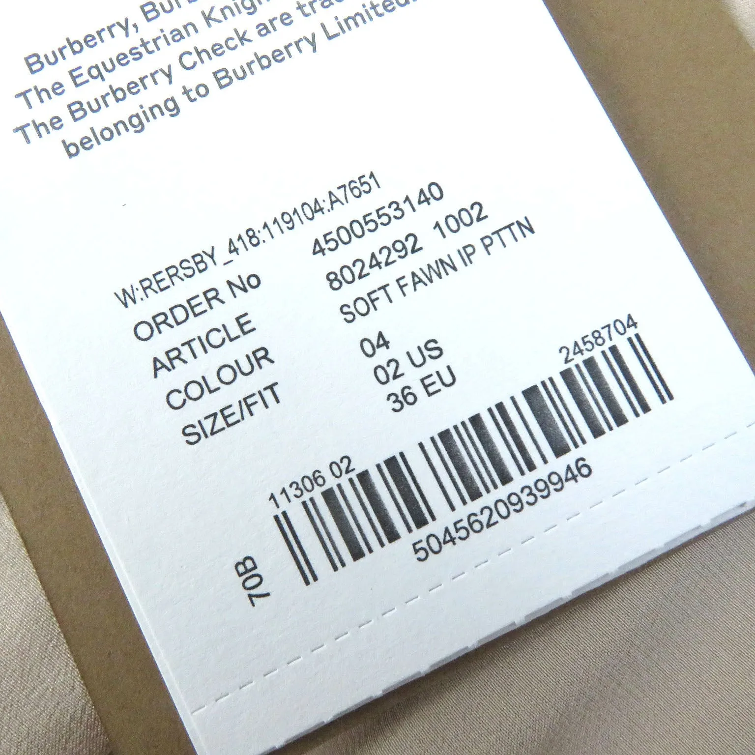 Burberry Pleated Skirt Beige 36 Women