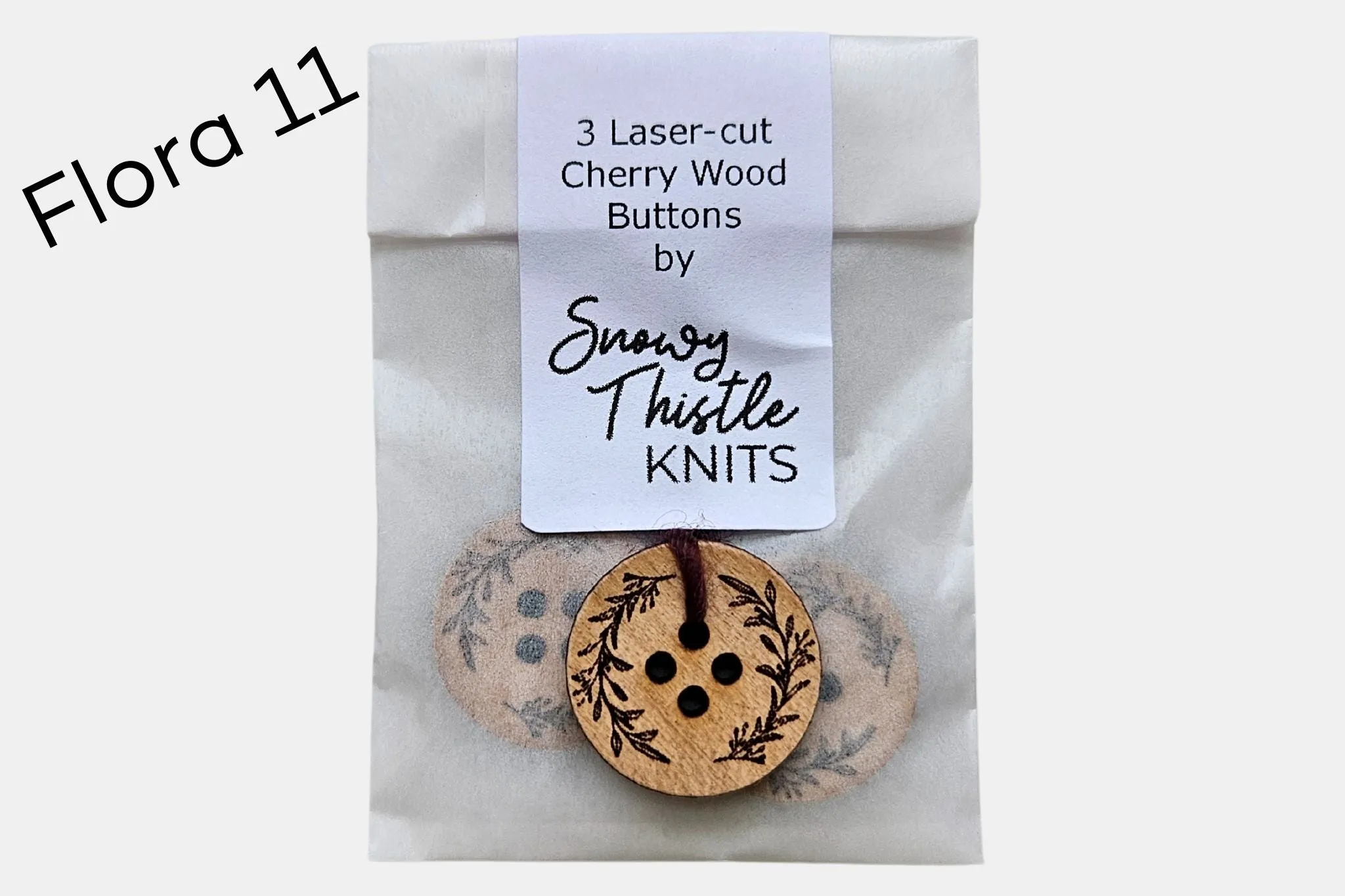 Cherry Wood Buttons