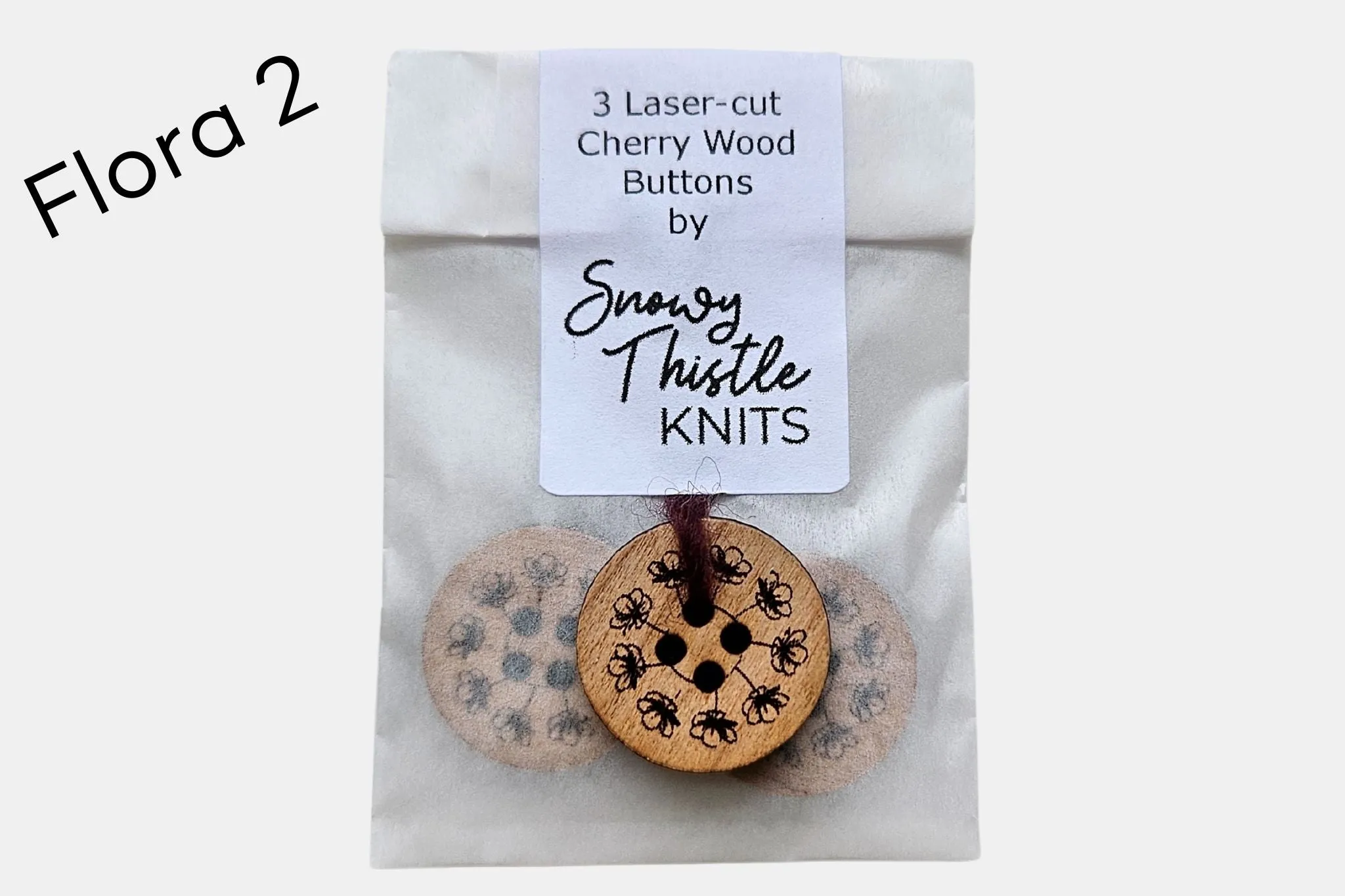 Cherry Wood Buttons