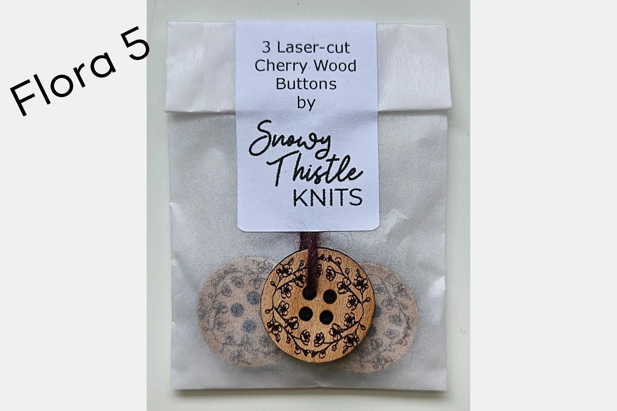 Cherry Wood Buttons