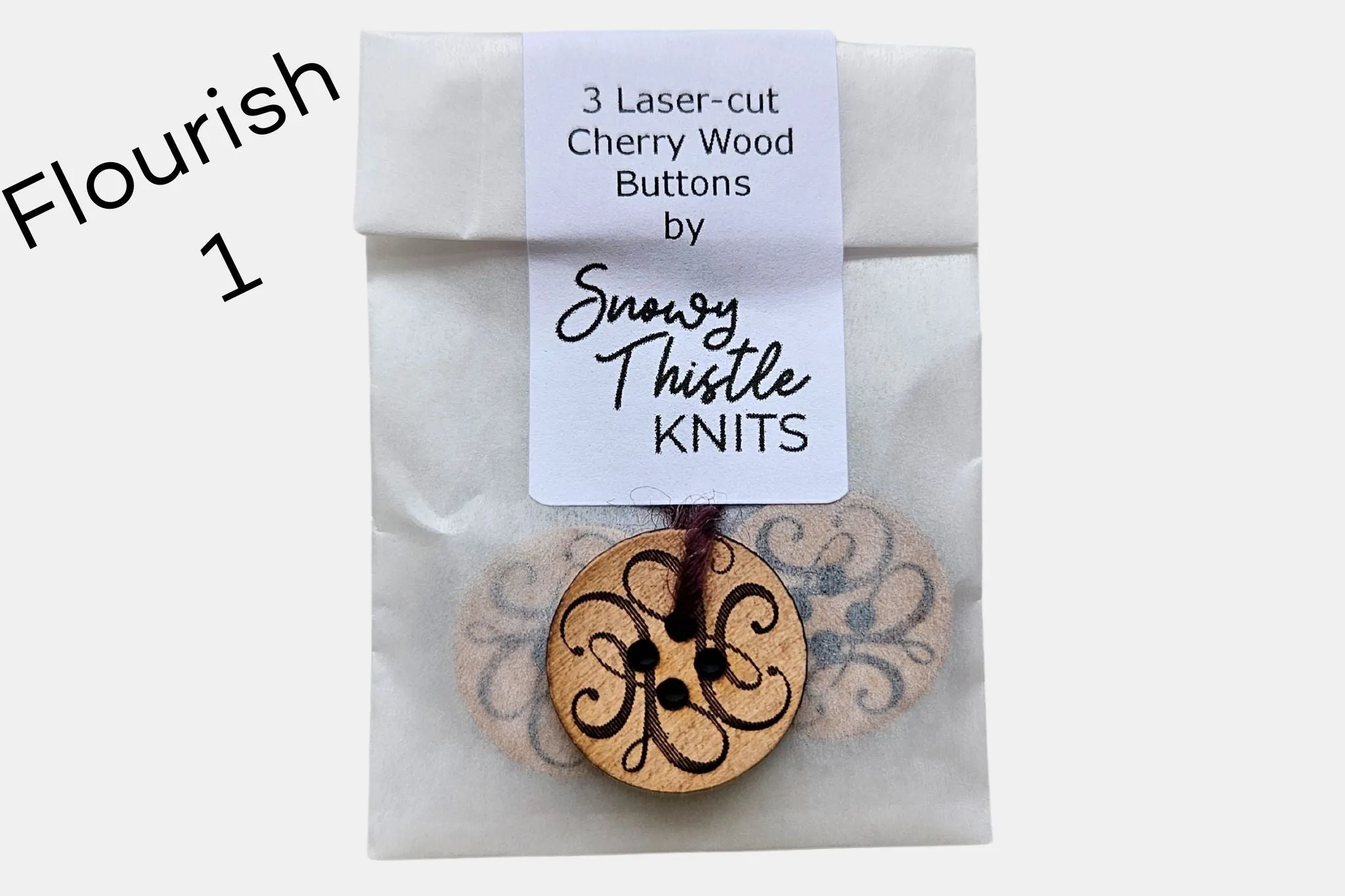 Cherry Wood Buttons