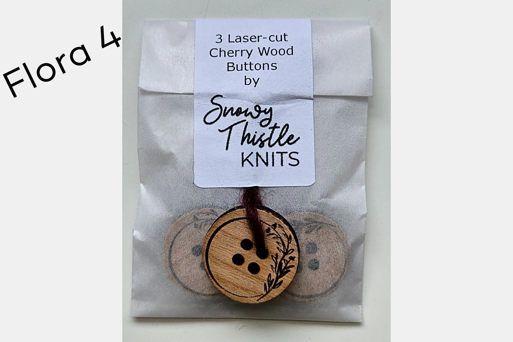 Cherry Wood Buttons