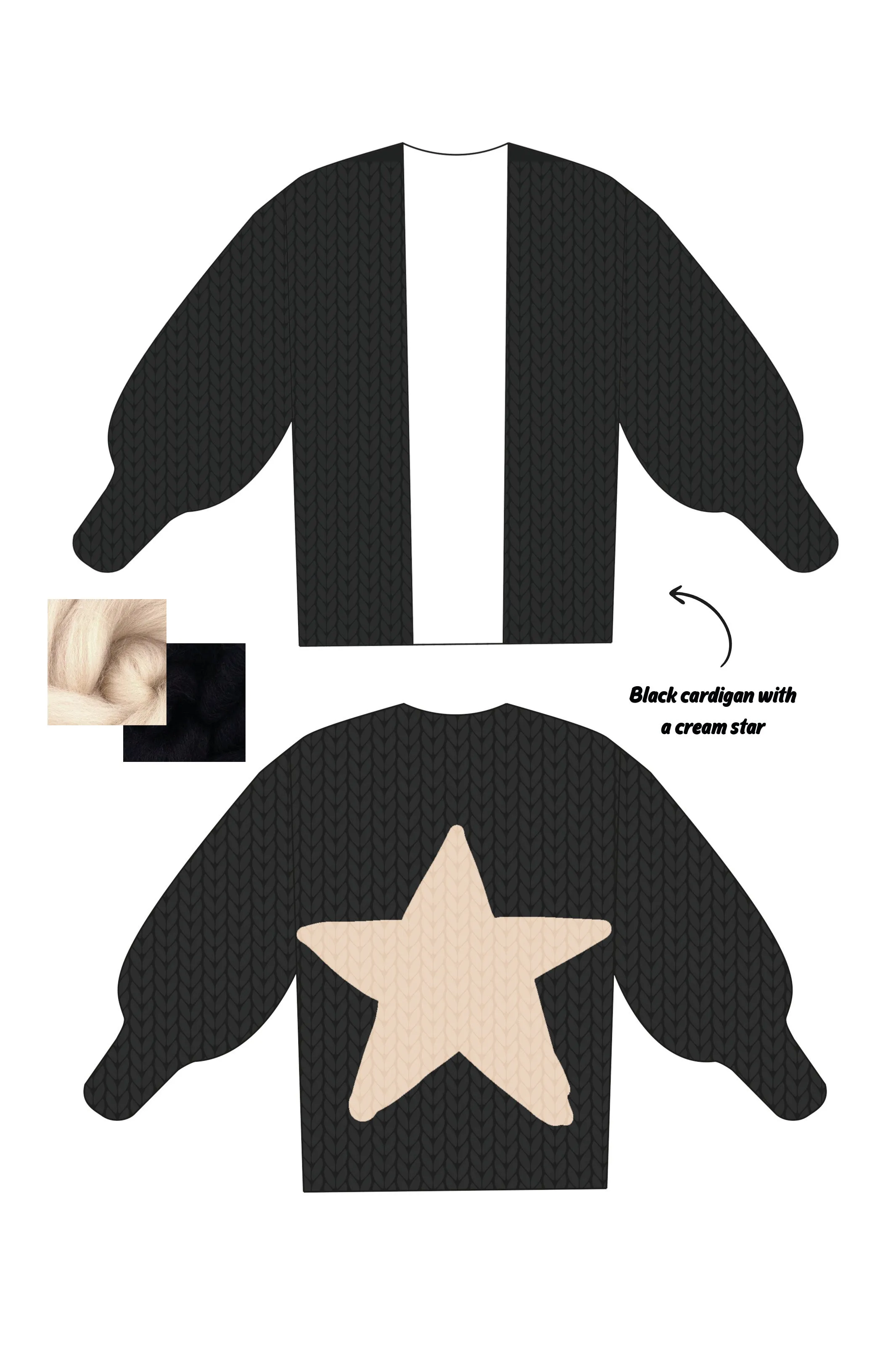 *CUSTOM* Star Colossal Knit Cardigan