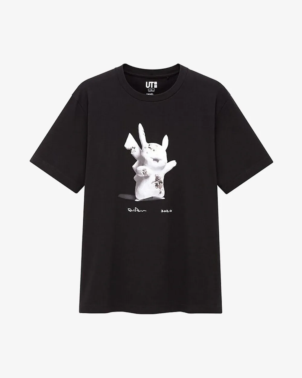 DANIEL ARSHAM X POKEMON X UNIQLO PIKACHU BLACK TEE (NEW) (NEW)