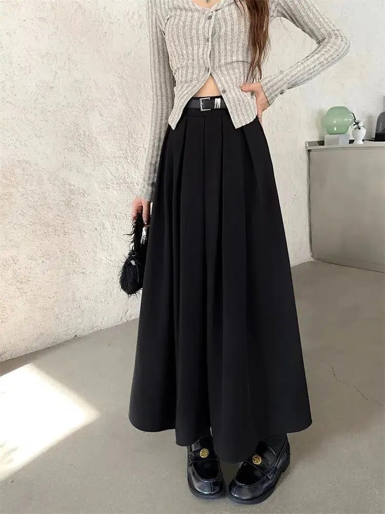 Dark Academia Midi Skirt