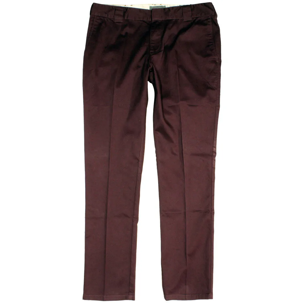 Dickies C182 Slim Fit Chino Trousers Burgundy