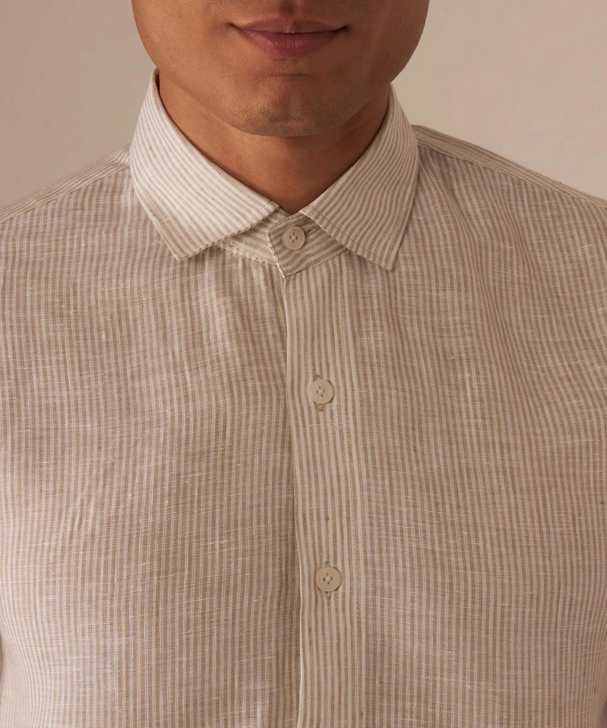 Ecru Linen Shirt