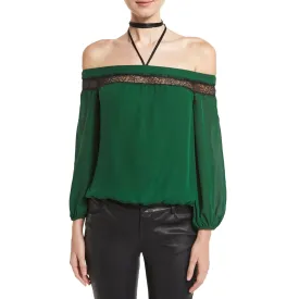 Esmeralda Off-the-Shoulder Neck-Tie Top