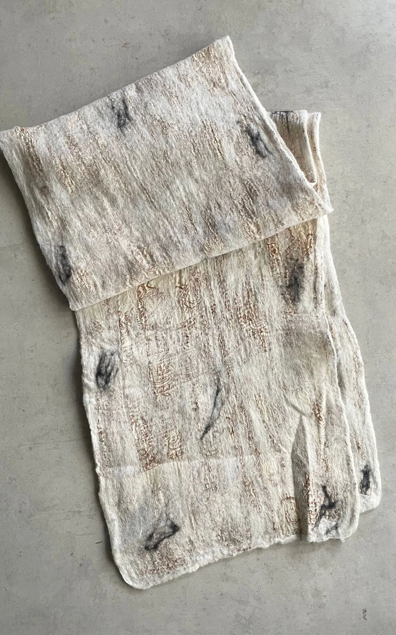 Felt   Silk Scarf