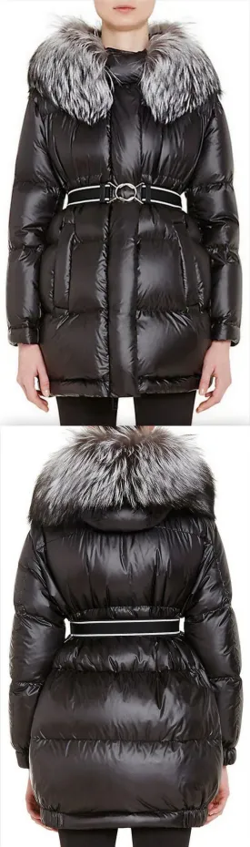 Fox Fur-Trimmed Puffer Jacket