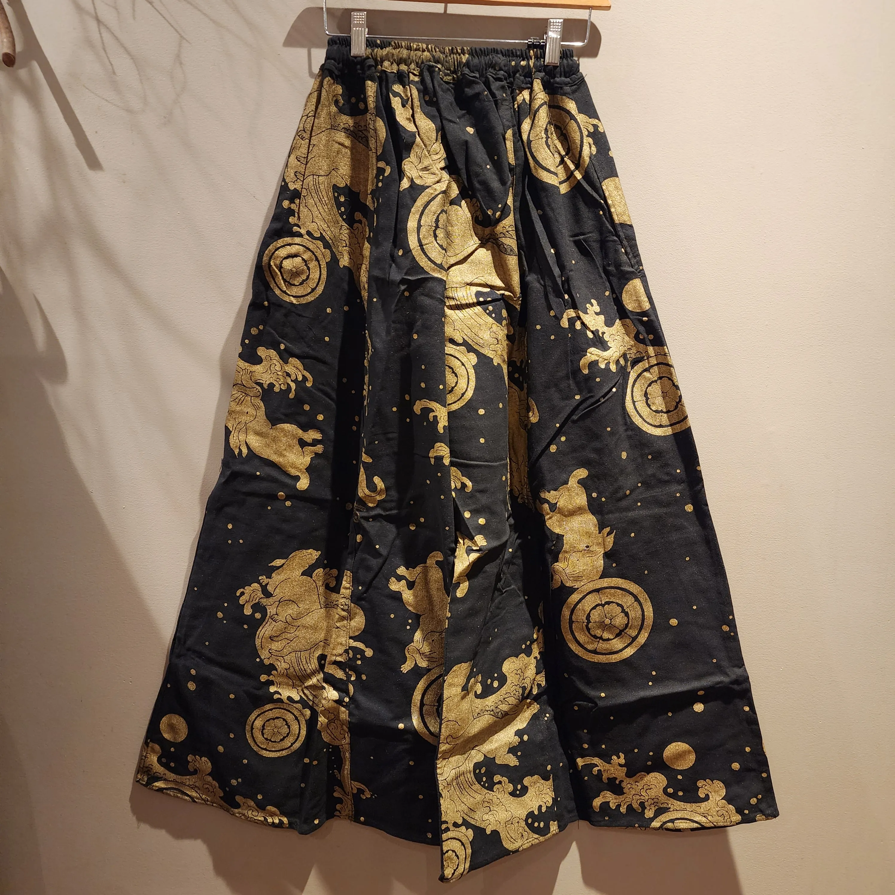 Golden Bunny Kamon Palazzo Pants