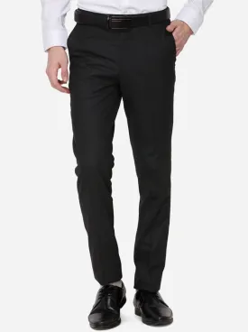 Grey Checked Slim Fit Formal Trouser | Greenfibre