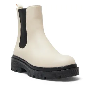 Hale Boot in Bone/black Smooth