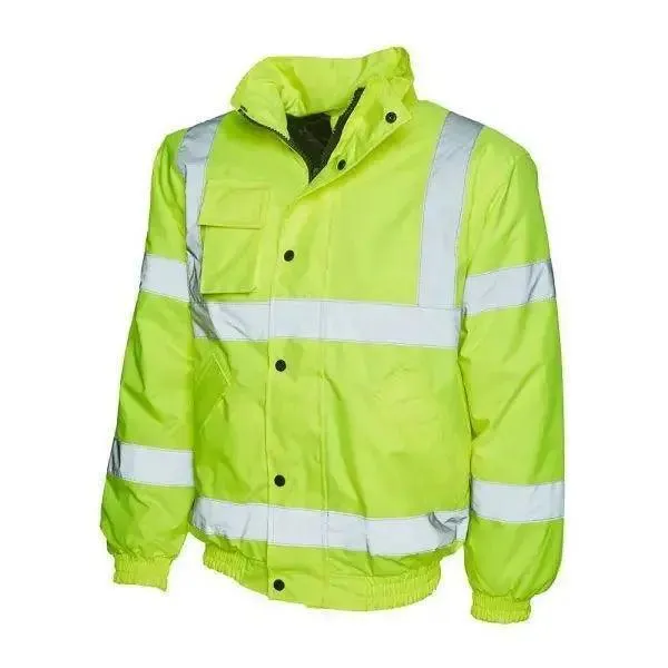 Hi Viz Safety Bomber Jacket Yellow