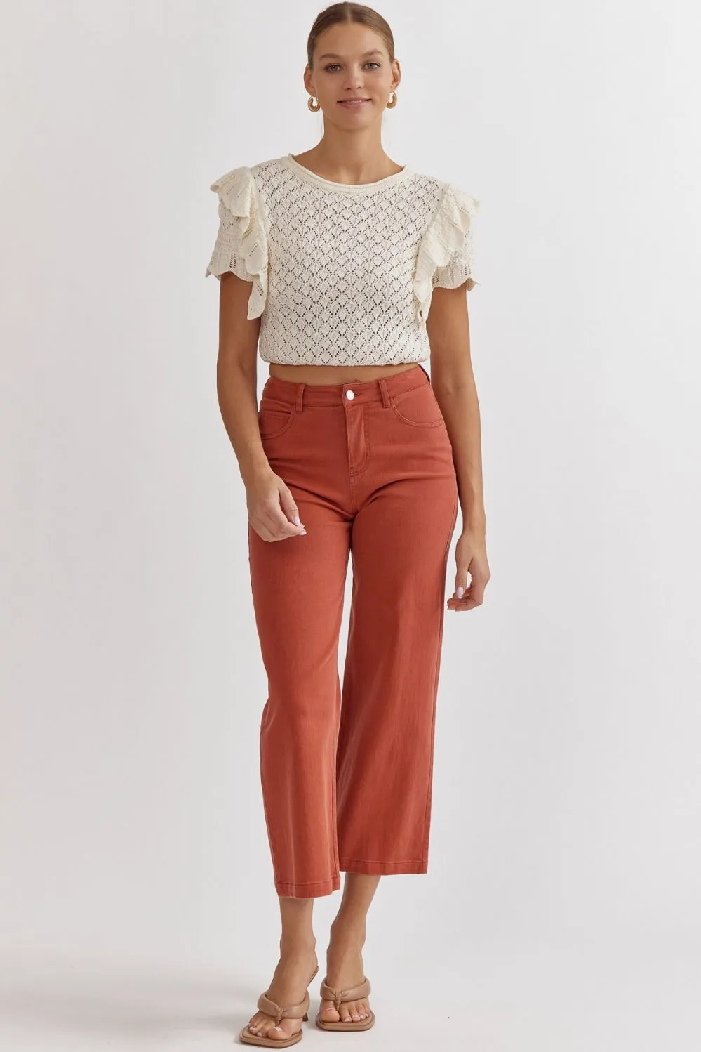 High Waisted Wide Leg Pants