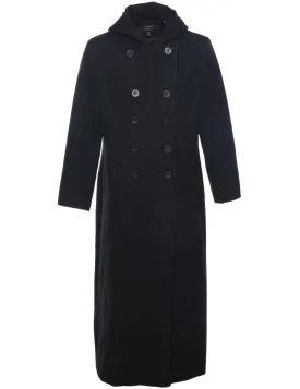 Hooded Wool Coat - L