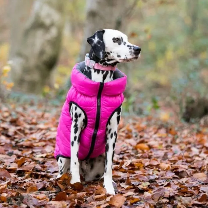 Hugo & Hudson - Reversible Puffer Jacket - Pink/Grey