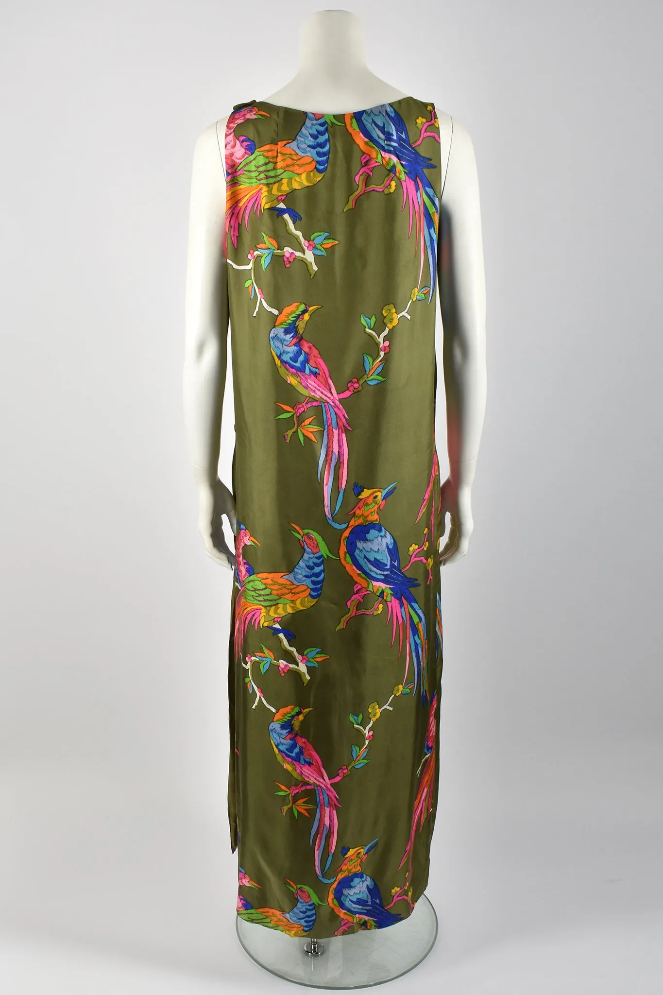 I. MAGNIN 60s silk dress and trousers set / M-L