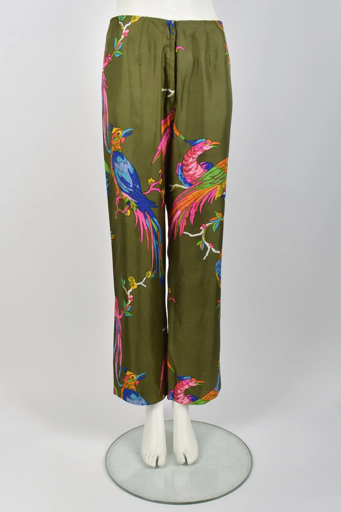 I. MAGNIN 60s silk dress and trousers set / M-L