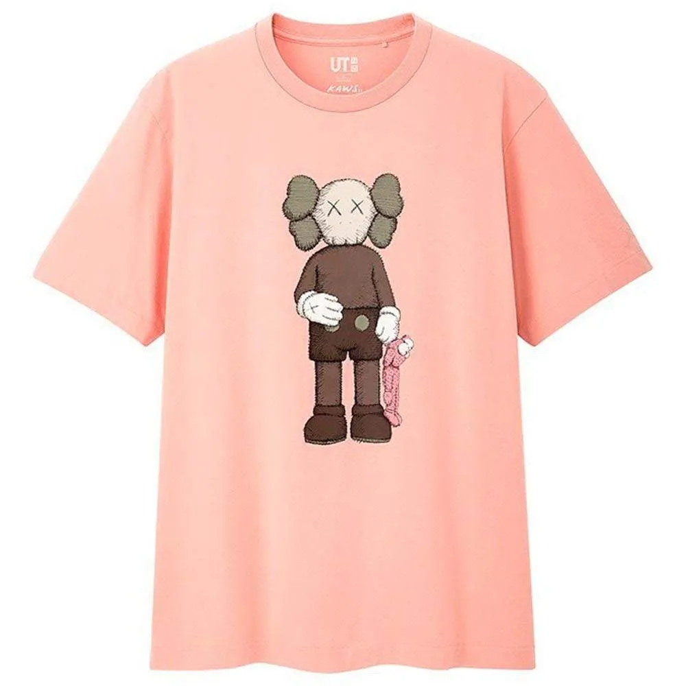 KAWS x Uniqlo Companion Tee Pink