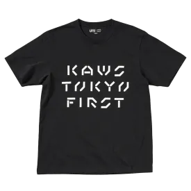 KAWS x Uniqlo Tokyo First Tee (Asia Sizing) Black