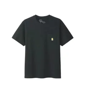 KAWS x UNIQLO x Peanuts Woodstock Pocket Tee Black