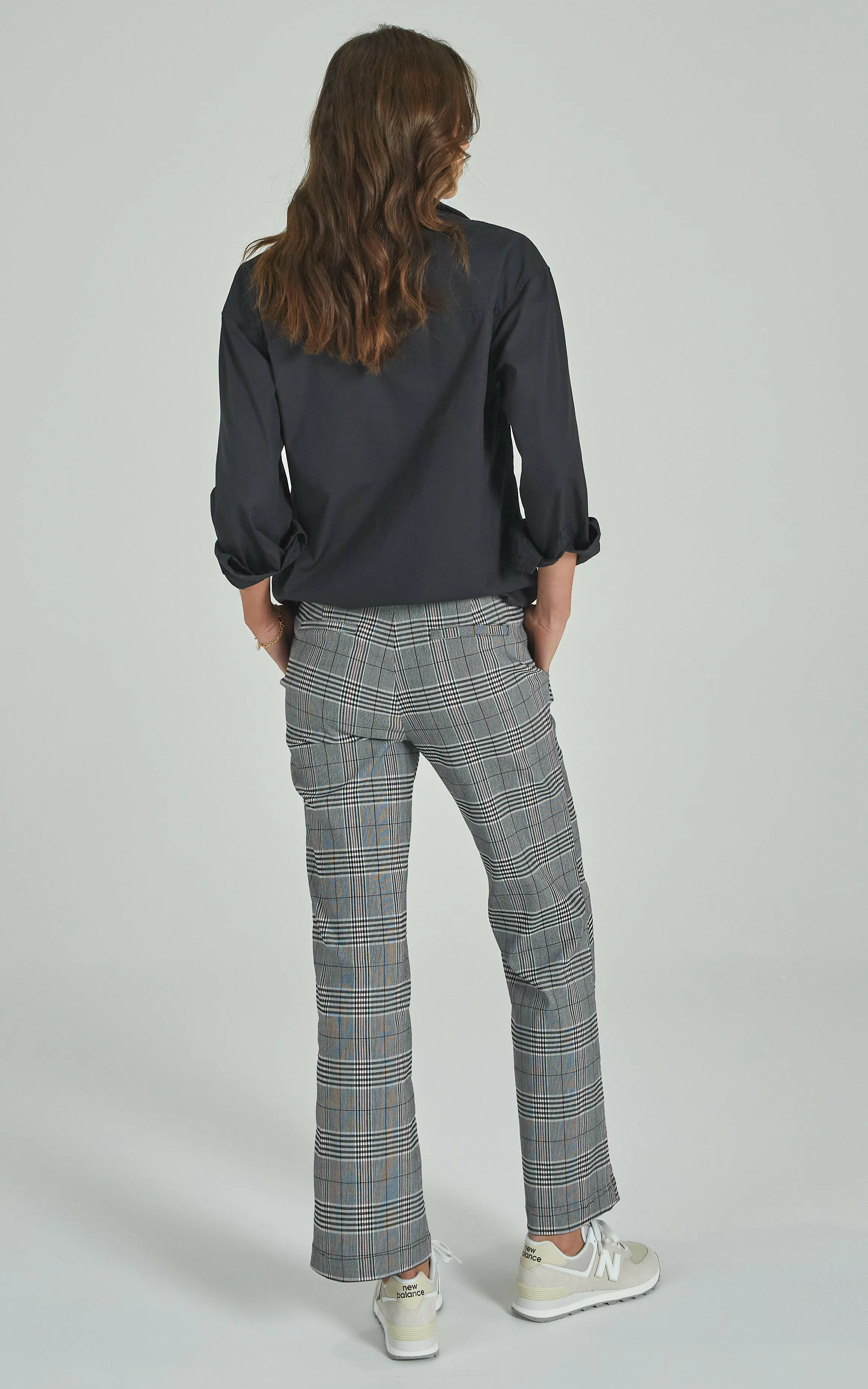 Kick Flare Ruby Check Trousers