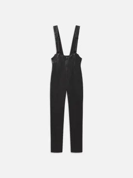 Leather Overall -- Black