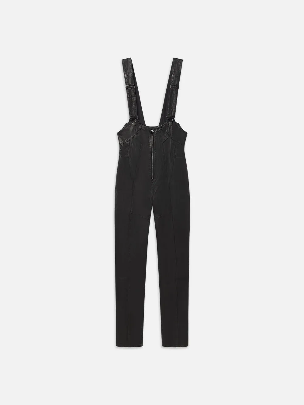 Leather Overall -- Black