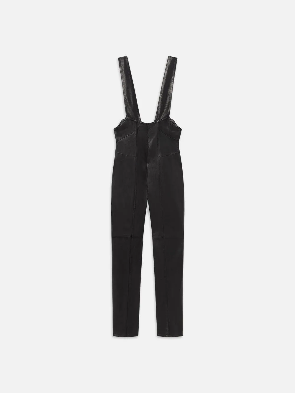 Leather Overall -- Black