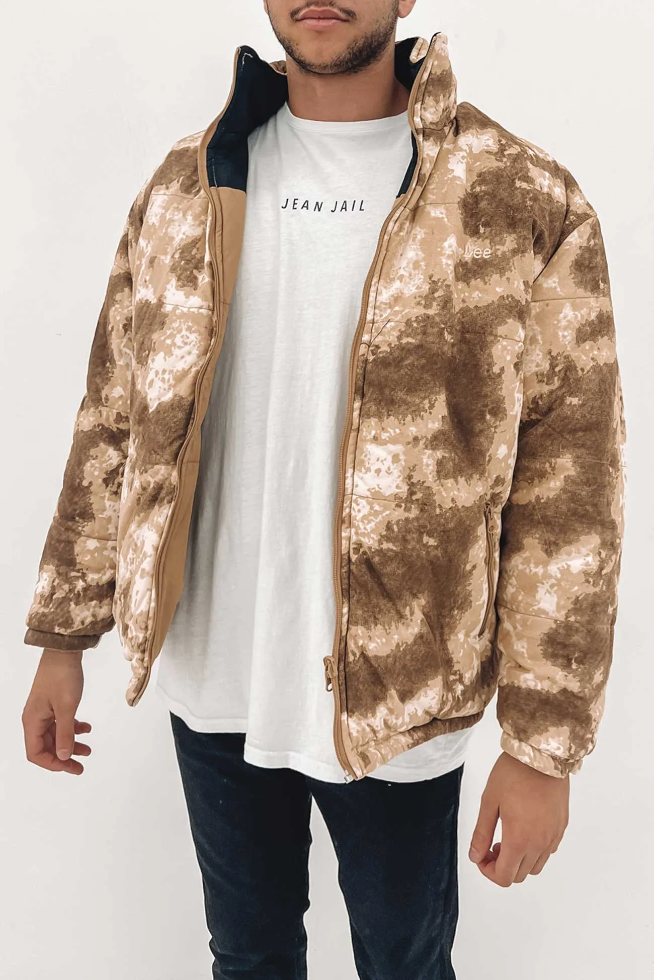 Lee Reversible Puffer Sand Dune Camo