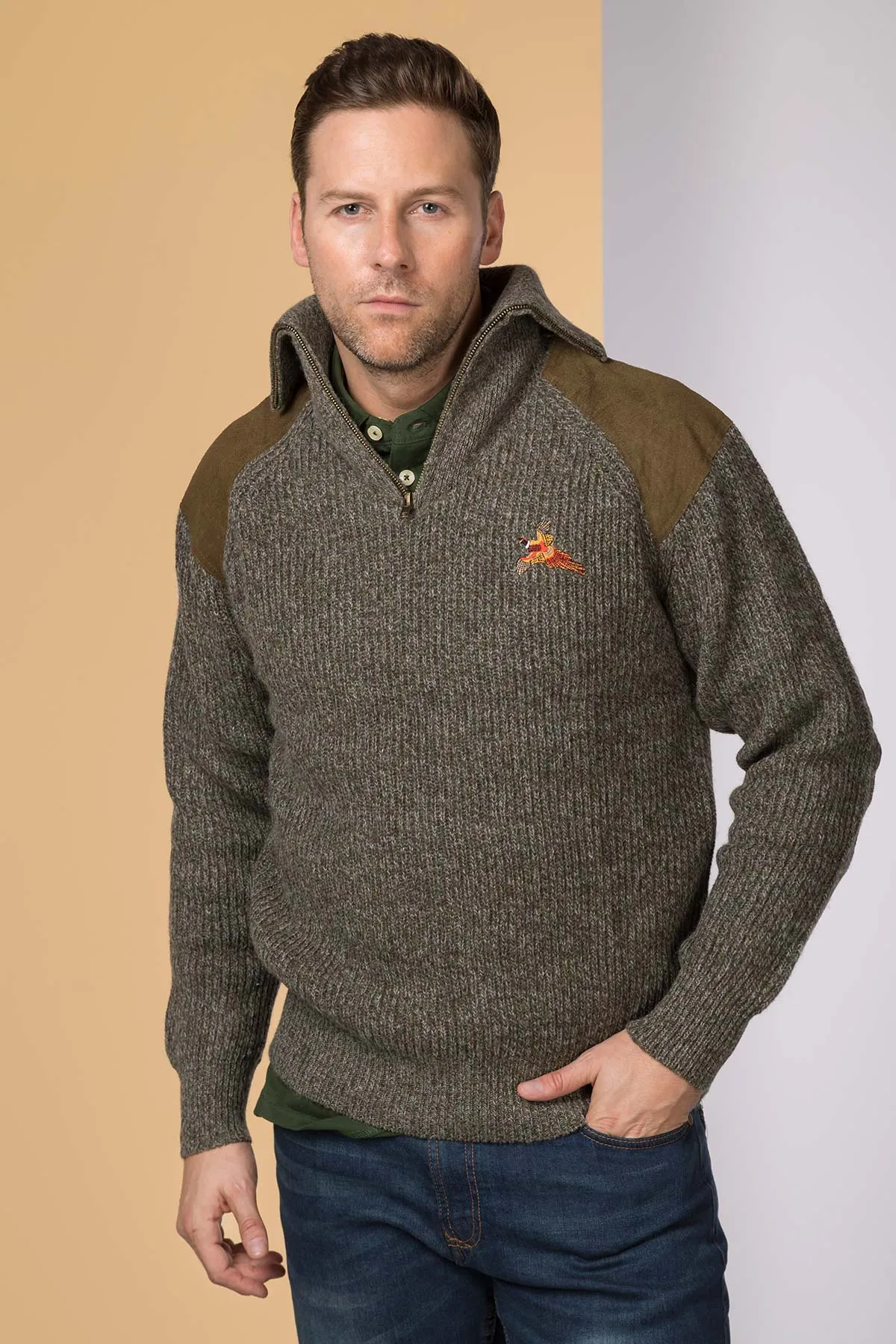 Men's Chunky Zip Neck Shooting Jumper