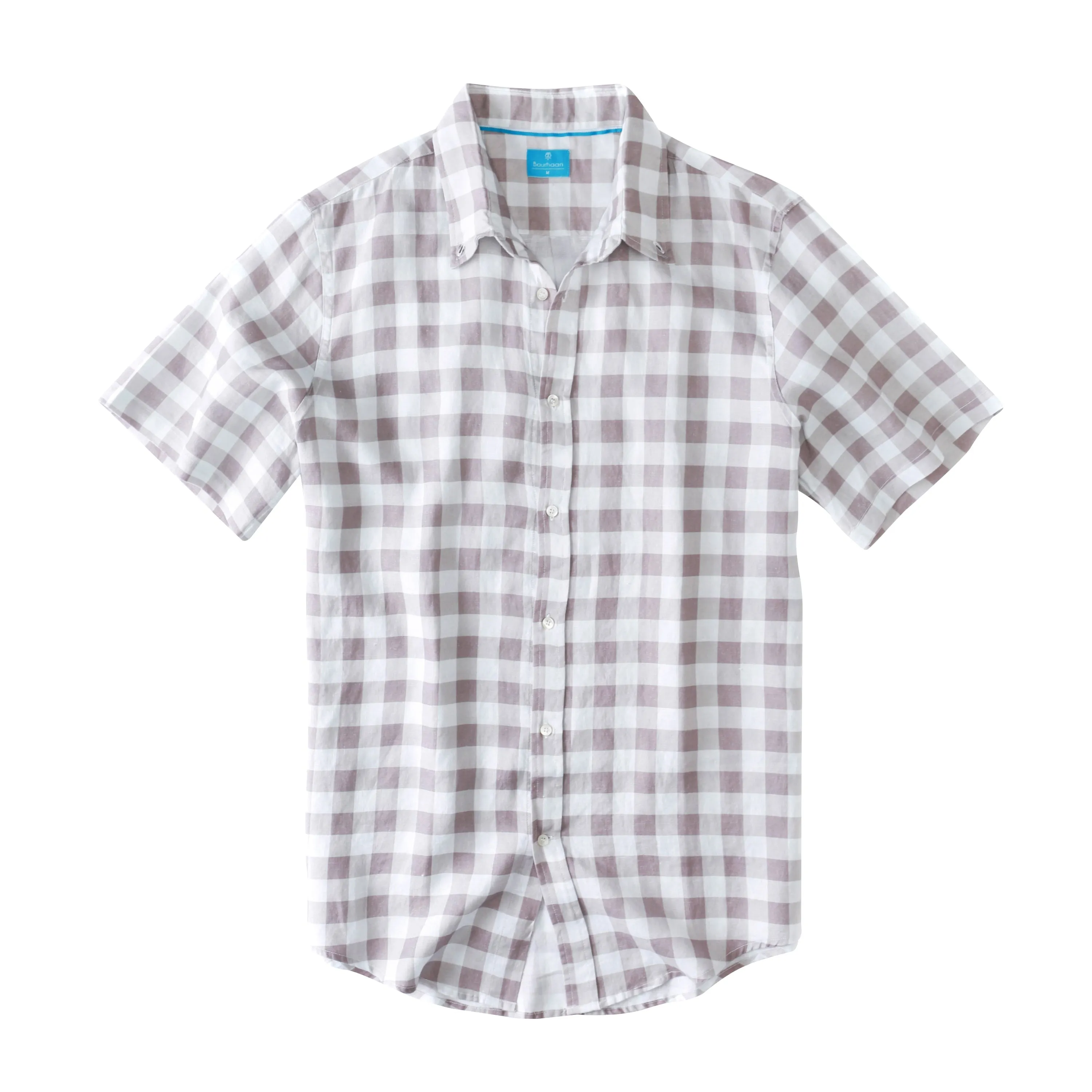 Men's Regular Fit Short Sleeve 100% Linen Shirt