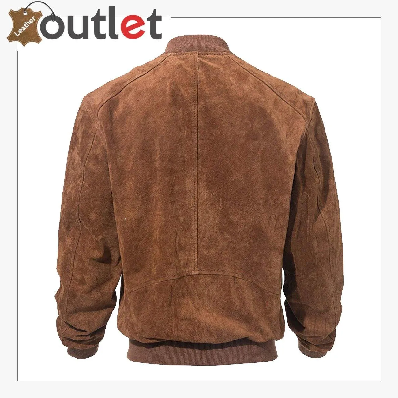 Mens Vintage Leather Baseball Bomber Jacket