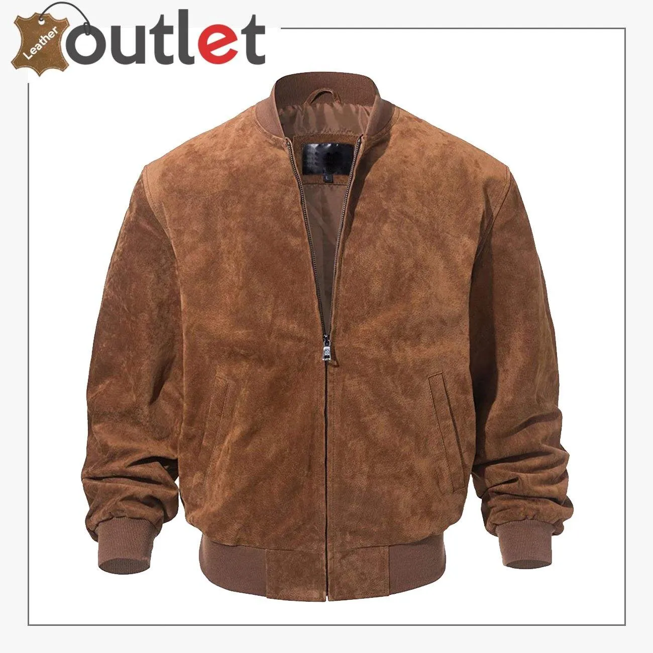 Mens Vintage Leather Baseball Bomber Jacket