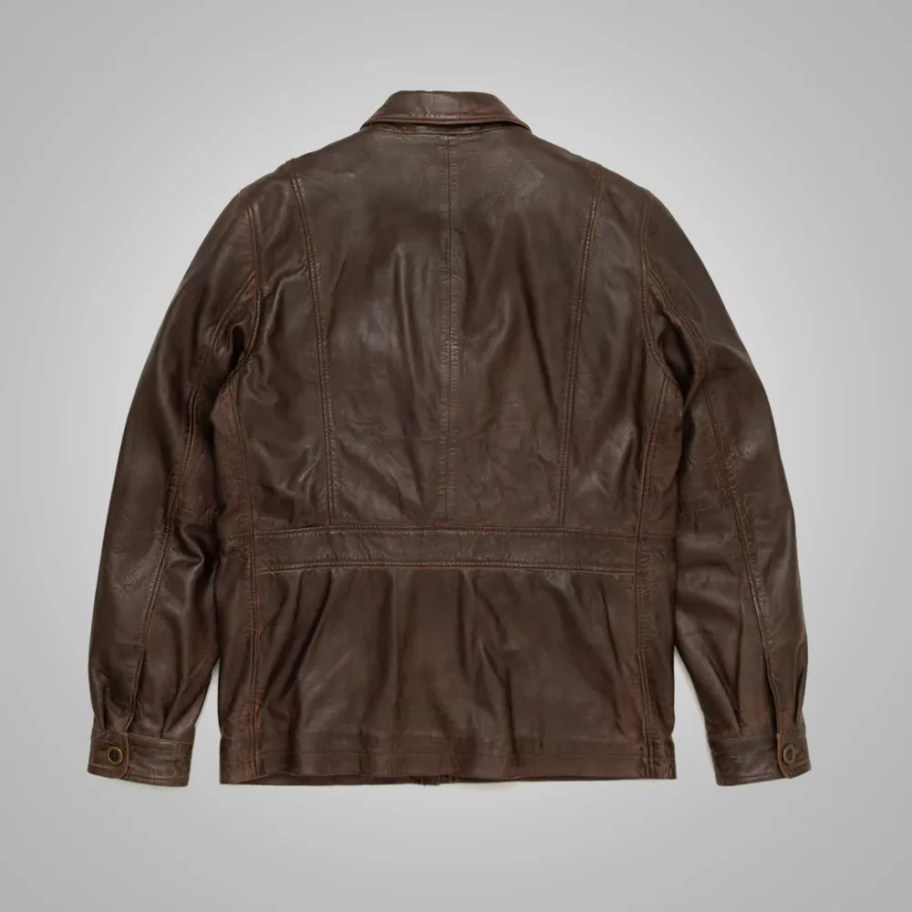 Mens Western Suede Leather Bomber Jacket