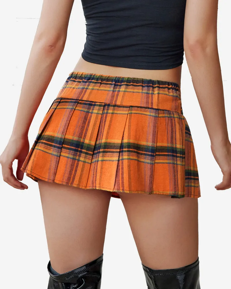 Mini Pleated Skirts Mini Plaid Skirt