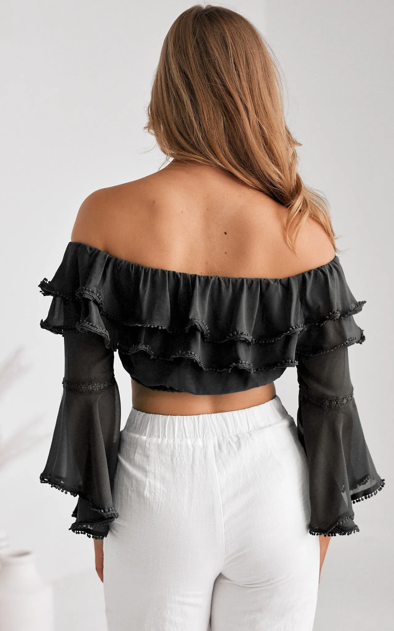 Misha Crop Top - Black