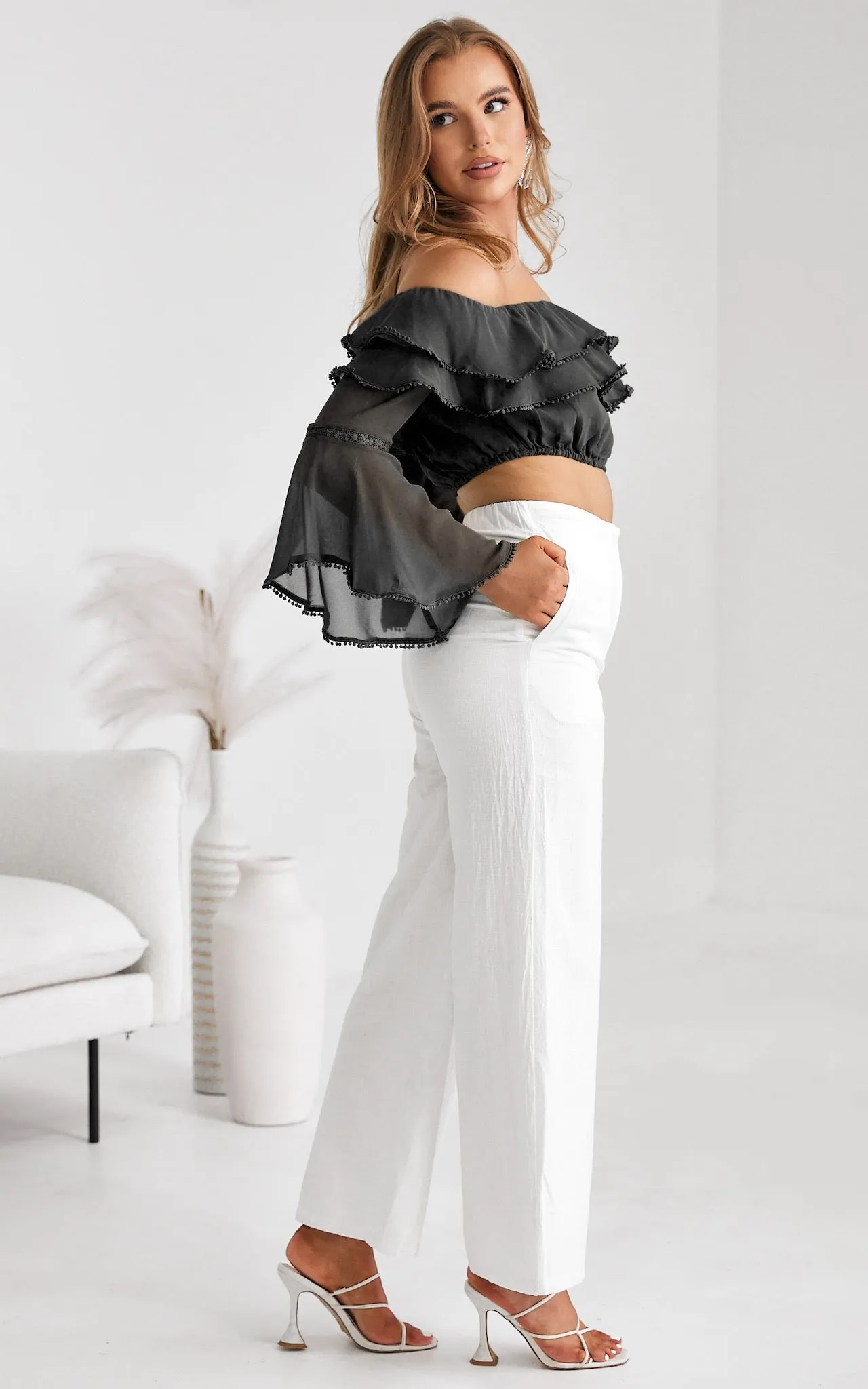 Misha Crop Top - Black