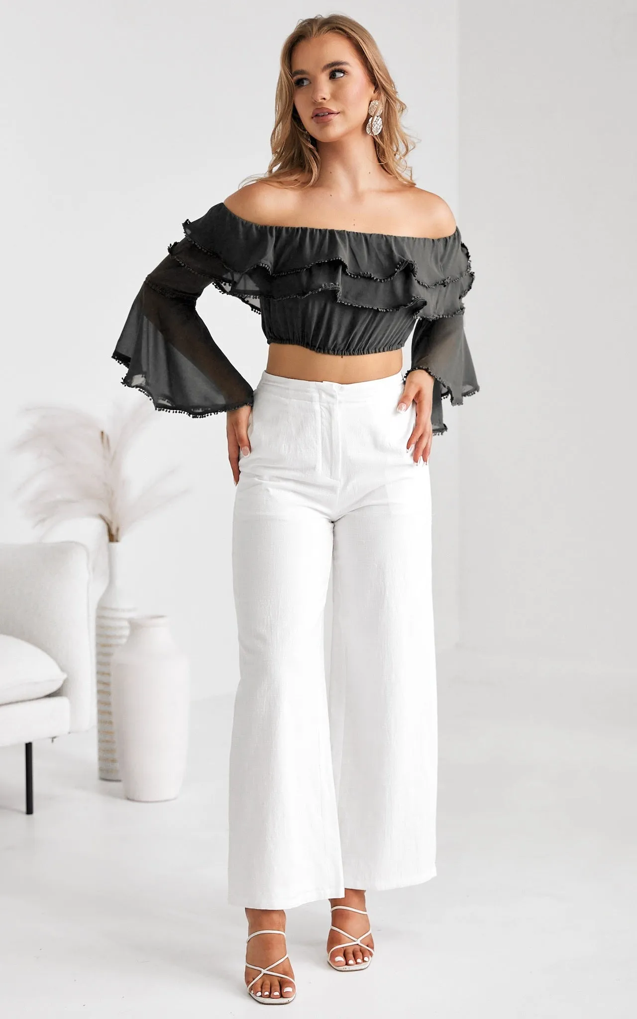 Misha Crop Top - Black